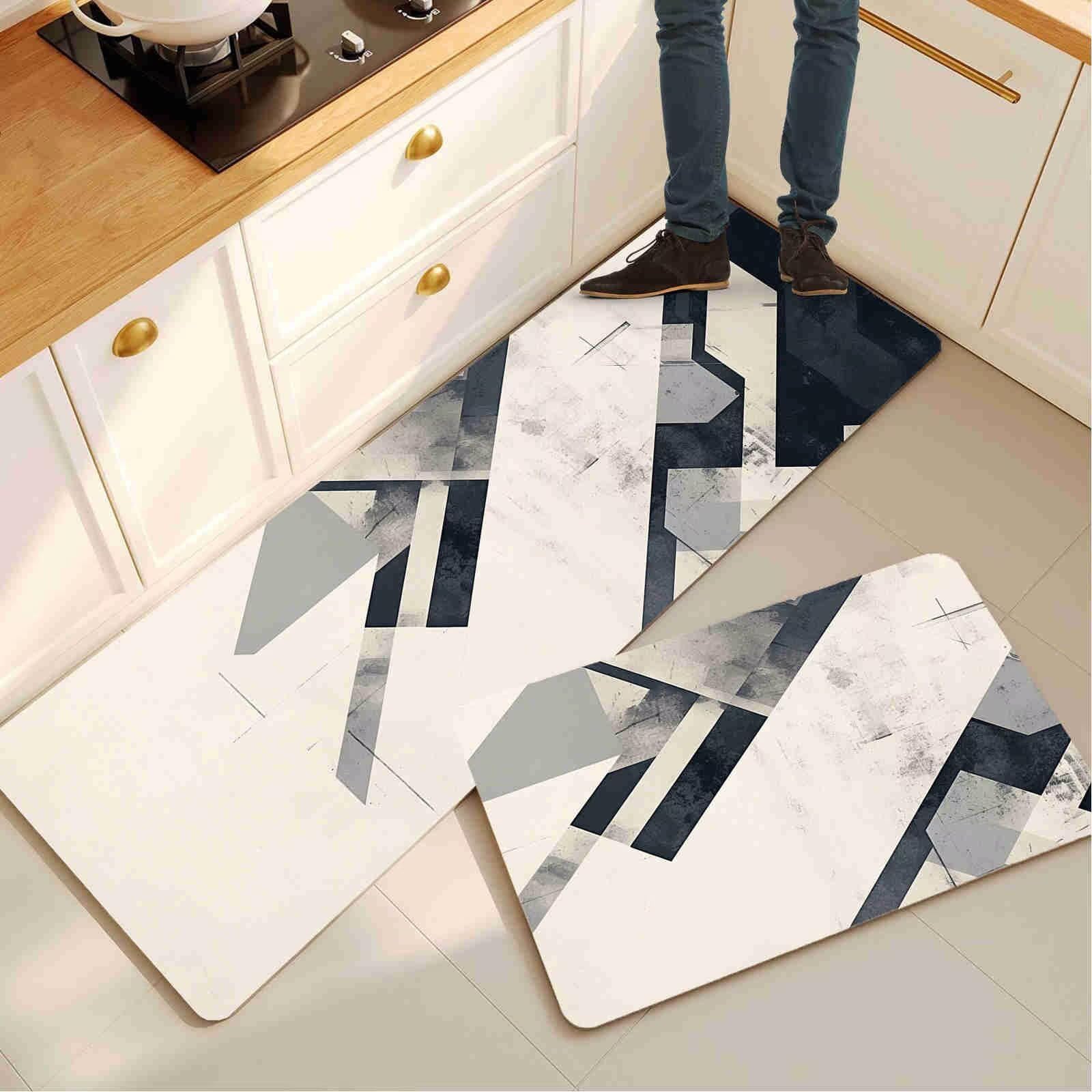 Alfombra cocina pasillo larga ideal para el lavadero y zonas de paso modernas pack de 2