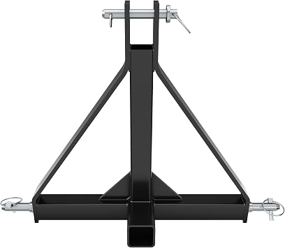 ECOTRIC 3 Point 2" Receiver Trailer Hitch Category 1 Tractor Mover Drawbar Hitch Heavy Duty Compatible with Kubota BX LM25H WLM Tractor NorTrac Yanmar Kioti Cat John Deere