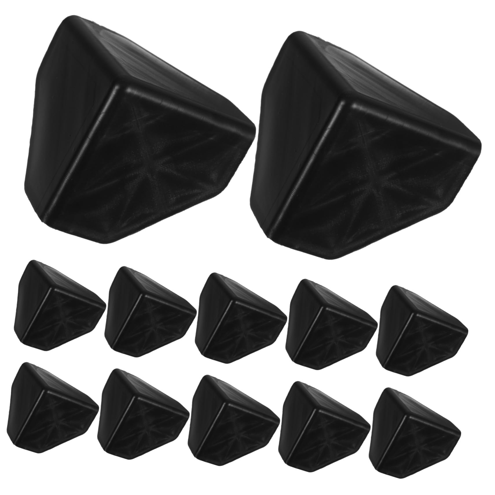 Protections D'angle en Plastique Noir Protège Bords D'emballage Robustes pour Cartons pour 100 Facile à Utiliser Déménagement et Expédition