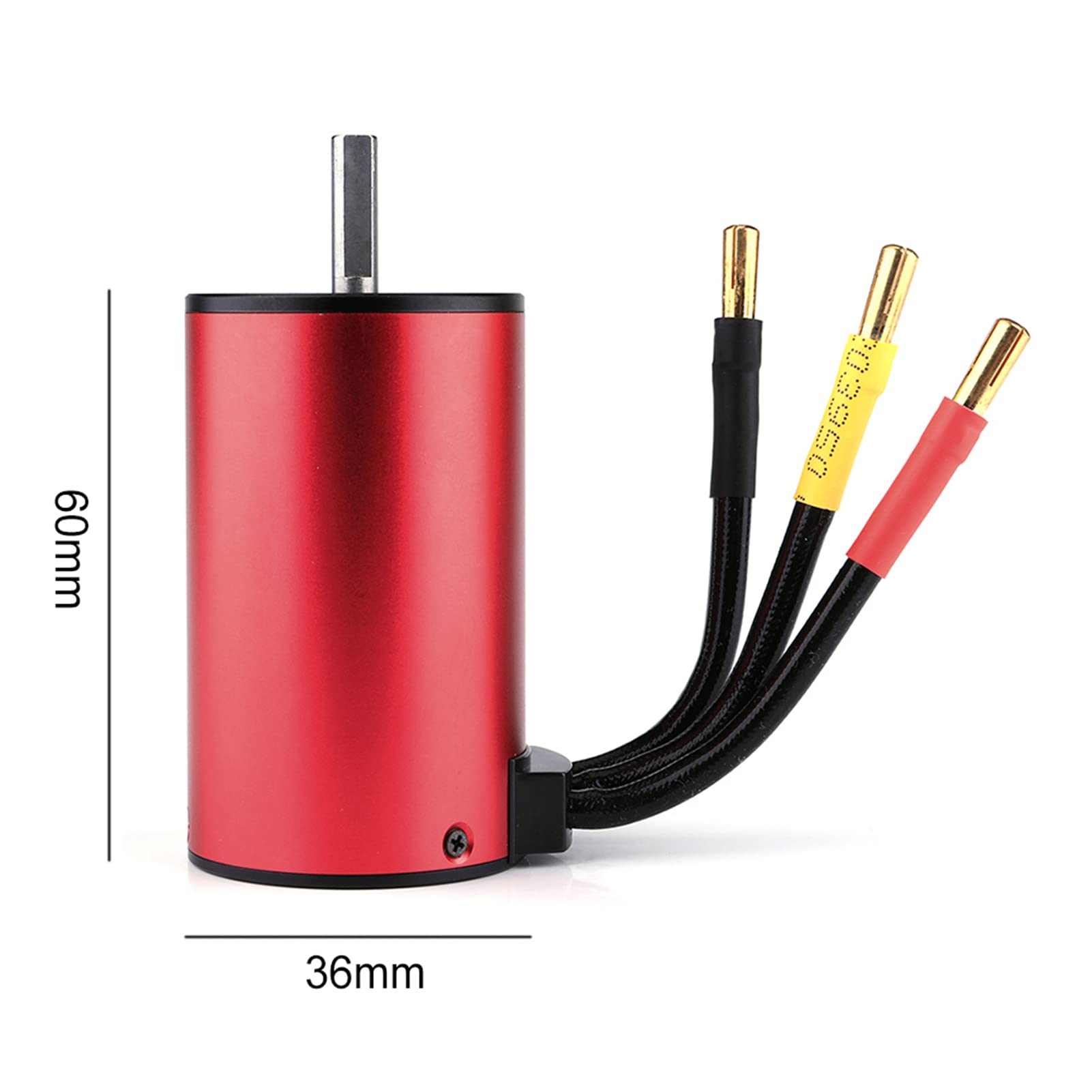Motor sin escobillas de 3800 KV y 80 A sin escobillas ESC con tarjeta de programación, uso para coche RC 1/8 1/10, coche de carreras 3S RC, motor RC