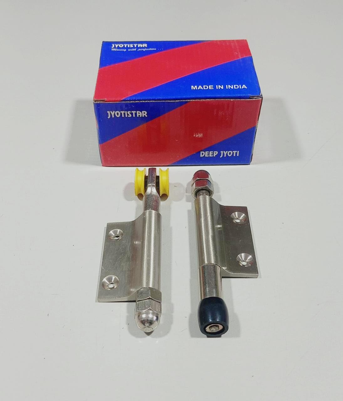 JYOTISTAR | DEEPJYOTI | Light Duty Sliding Folding Door System | Side Mounted | JS 180.14 SS Half Set Side Hung Door Fittings