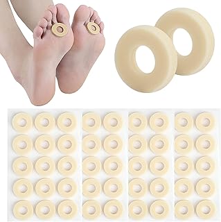 60 pcs Corn Remover Pads,Waterproof Latex Foam Self Adhesive Callus Cushions for Foot Pain Relief Wart Removal Breathable Corn Plasters Anti-Friction Foot Patches for Men & Women Foot Care Accessorie