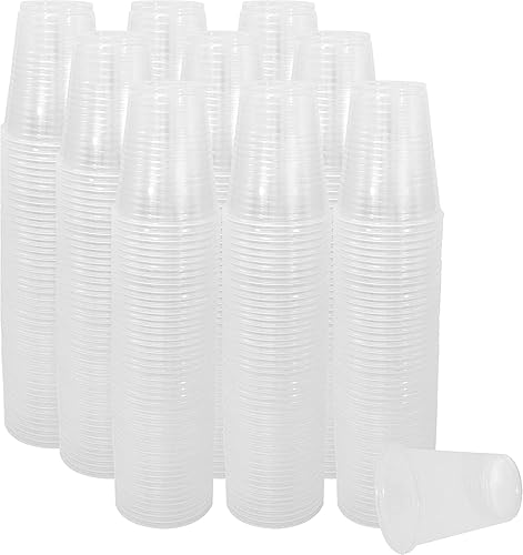 Miniatura 2 de Upper Midland Products Vasos de 5 onzas desechables de plástico a granel 2500, estas pequeñas tazas translúcidas desechables son extra resistentes,