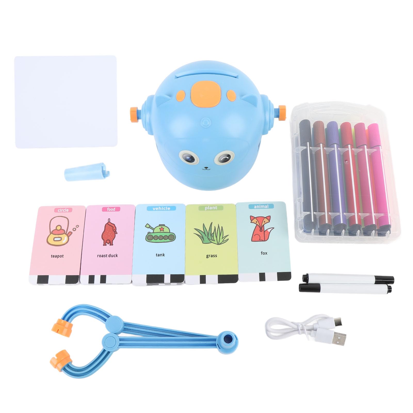 Dibujo de Robot para Niños con 100 Tarjetas, Máquina de Dibujo Educativo Interactivo, Pintura de Aprendizaje de Montessori Durante 3-8 Años Niñas para Niños