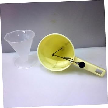 Kitchen Funnel Dispenser Conical Manual Press Baking Utensil Easy to Use for Pastry Making Food Service Restaurant Random Color