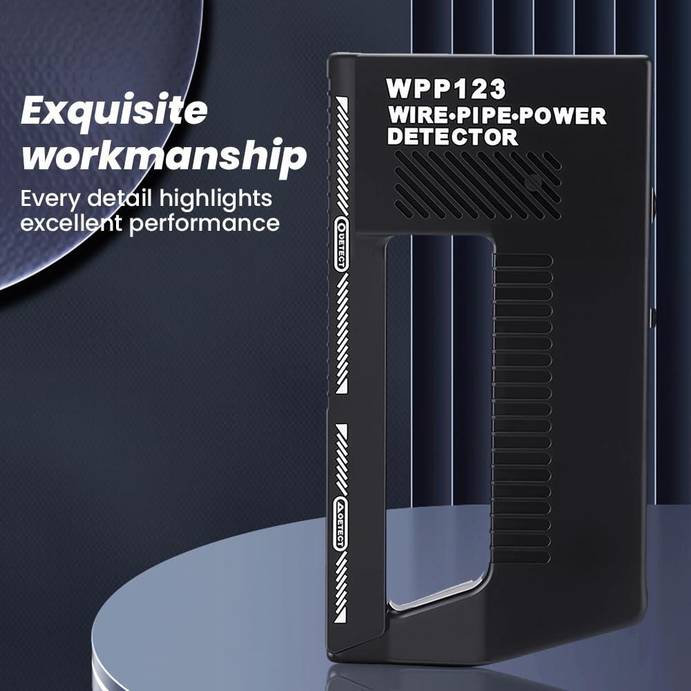 Wpp123 Détecteur De Puissance De Tuyau Métallique, Détecteur De Puissance De Tuyau Métallique, Haute Sensibilité Réglable, Scanner Mural Multifonction, Fil AC Wpp 123 En Plastique (1 Pièce