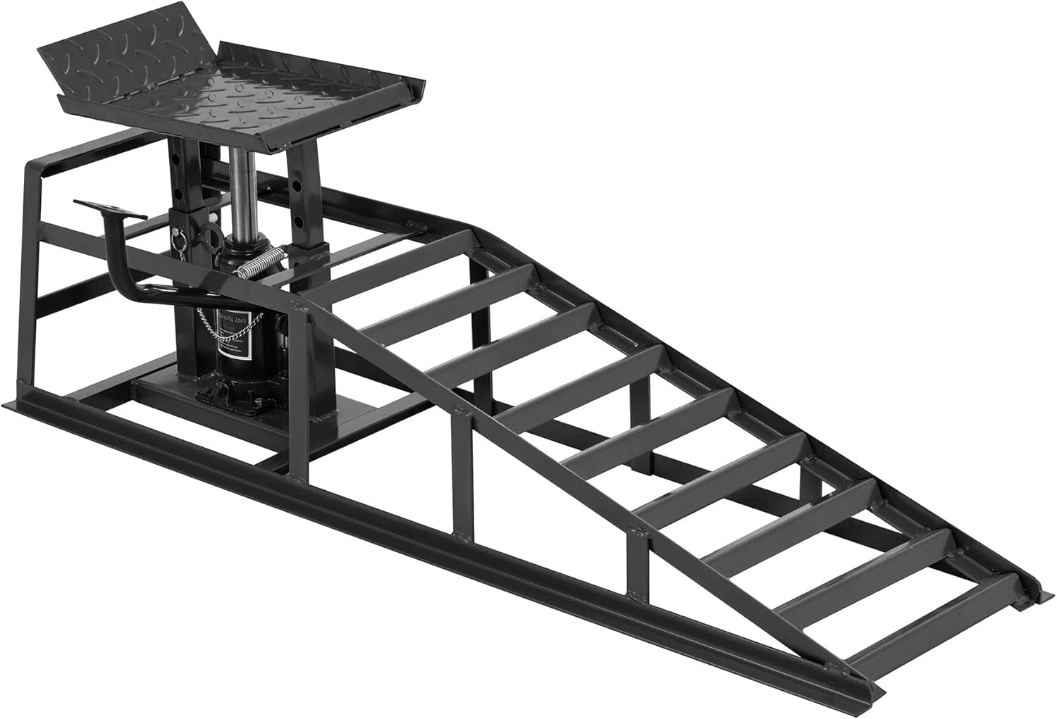 Auto Car Truck Service Ramps Lifts with Pedal, Garage Car Lift Hydraulic Ramps 5 Ton,Automotive Hydraulic Lift Repair Frame Lift(2 Pack) Black Color