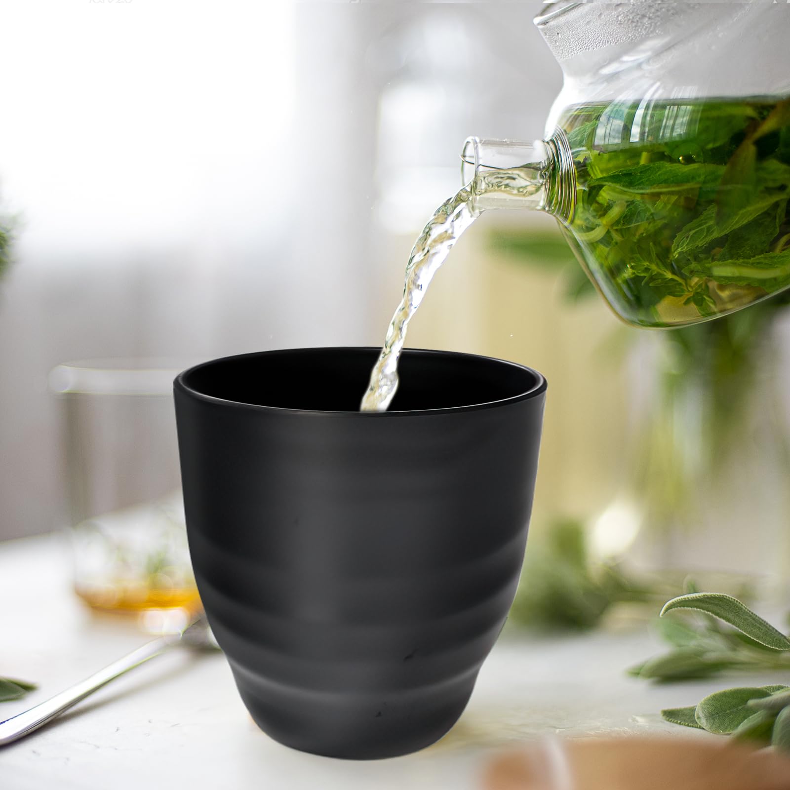 おちゃ Amazon.com | Generic Plastic Japanese/Chinese Tea Cup, Black