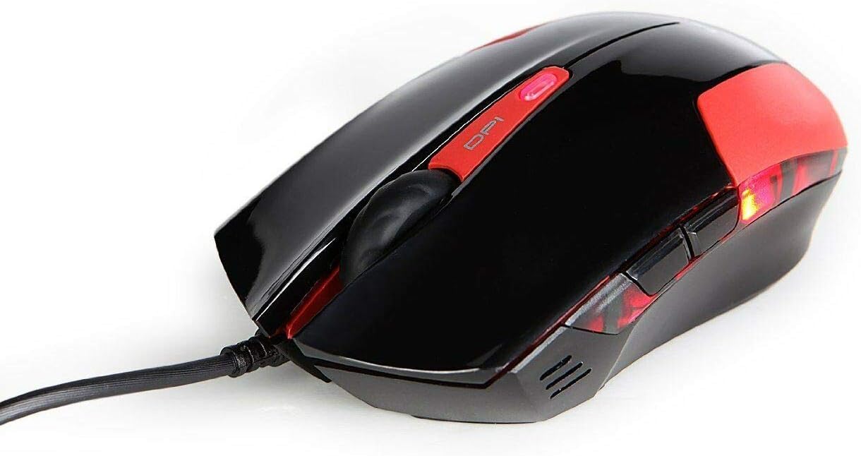 E-Blue Cobra JR 1600 DPI Ergonomic Gaming LED Mouse (Red)