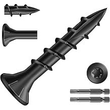 #8 x 1 Inch Deck Screws 468Pcs 2lb. Exterior Wood Screws. Carbon Steel, Black, Flat Head, Rust Resistant epoxy Coated, with T25 Star Bit