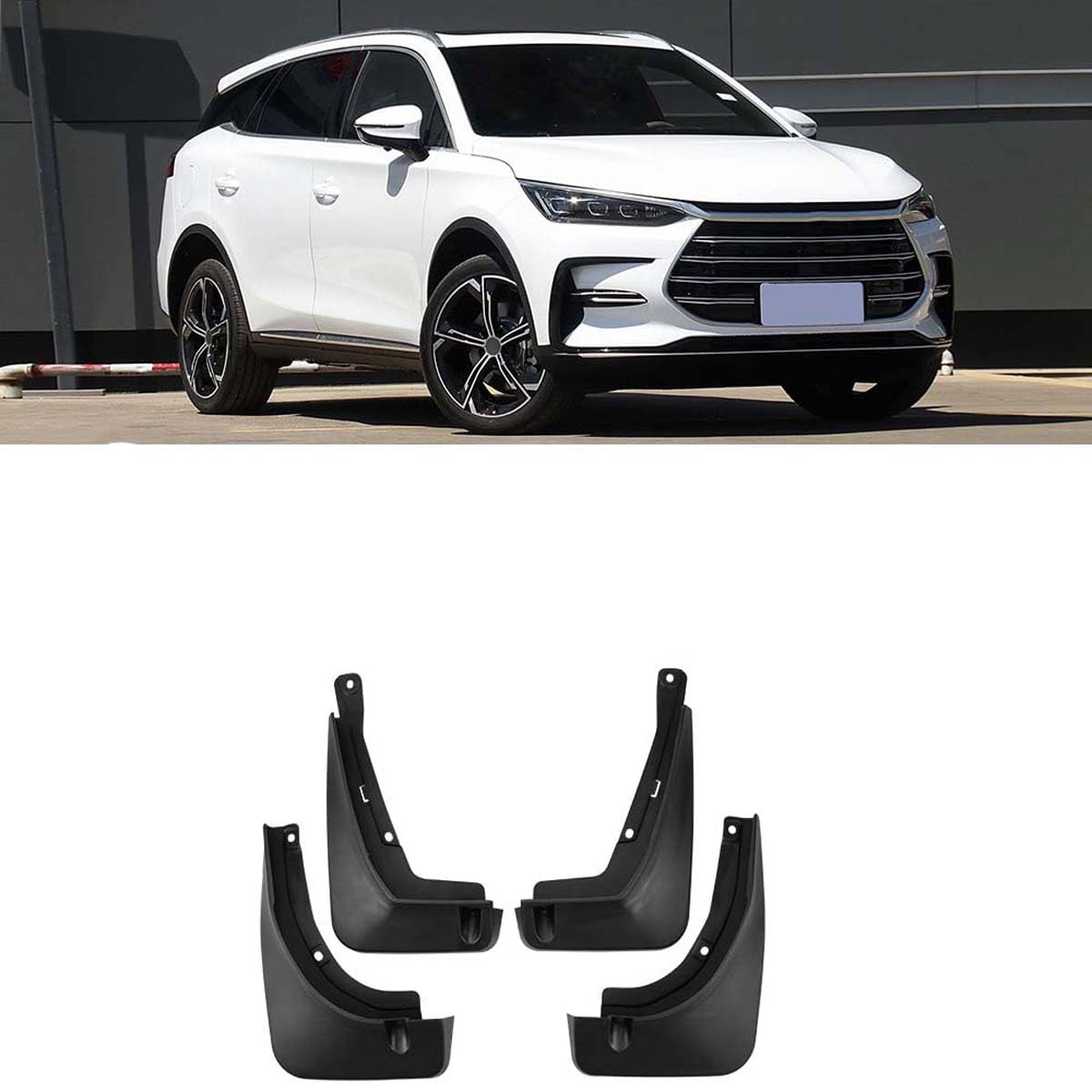 Garde-Boue pour Voiture BYD Tang DM EV 2021-2025 Accessoire Noir