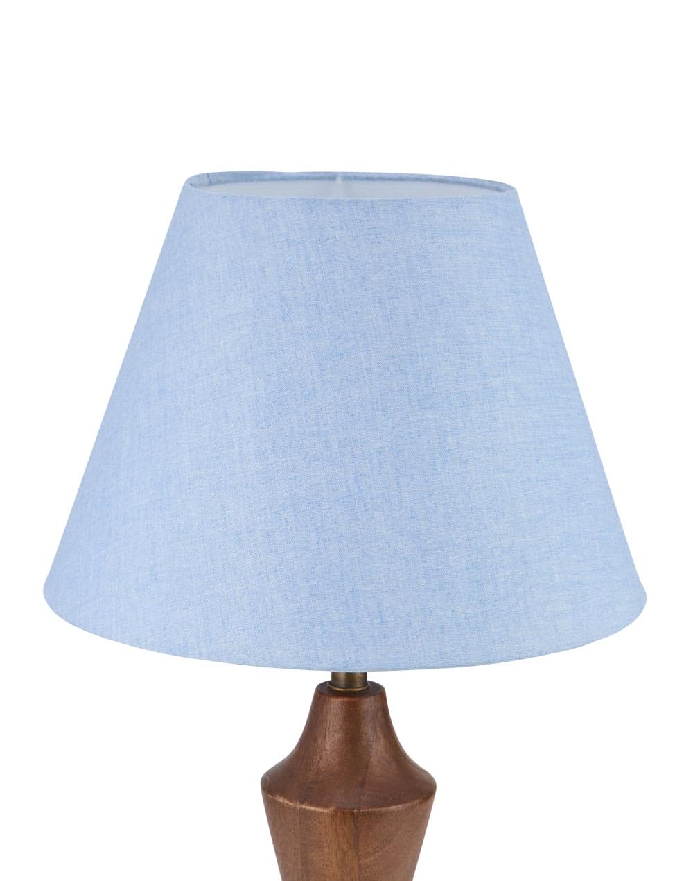 Fabindia Blue Cotton Basix Tapered Drum Medium Lampshade-image-4