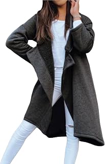 SHINROAD Women's jacket coat Female Outwear Lapel Long Sleeves Turn-Down Collar Streetwear Winter Irregular Trench Coat