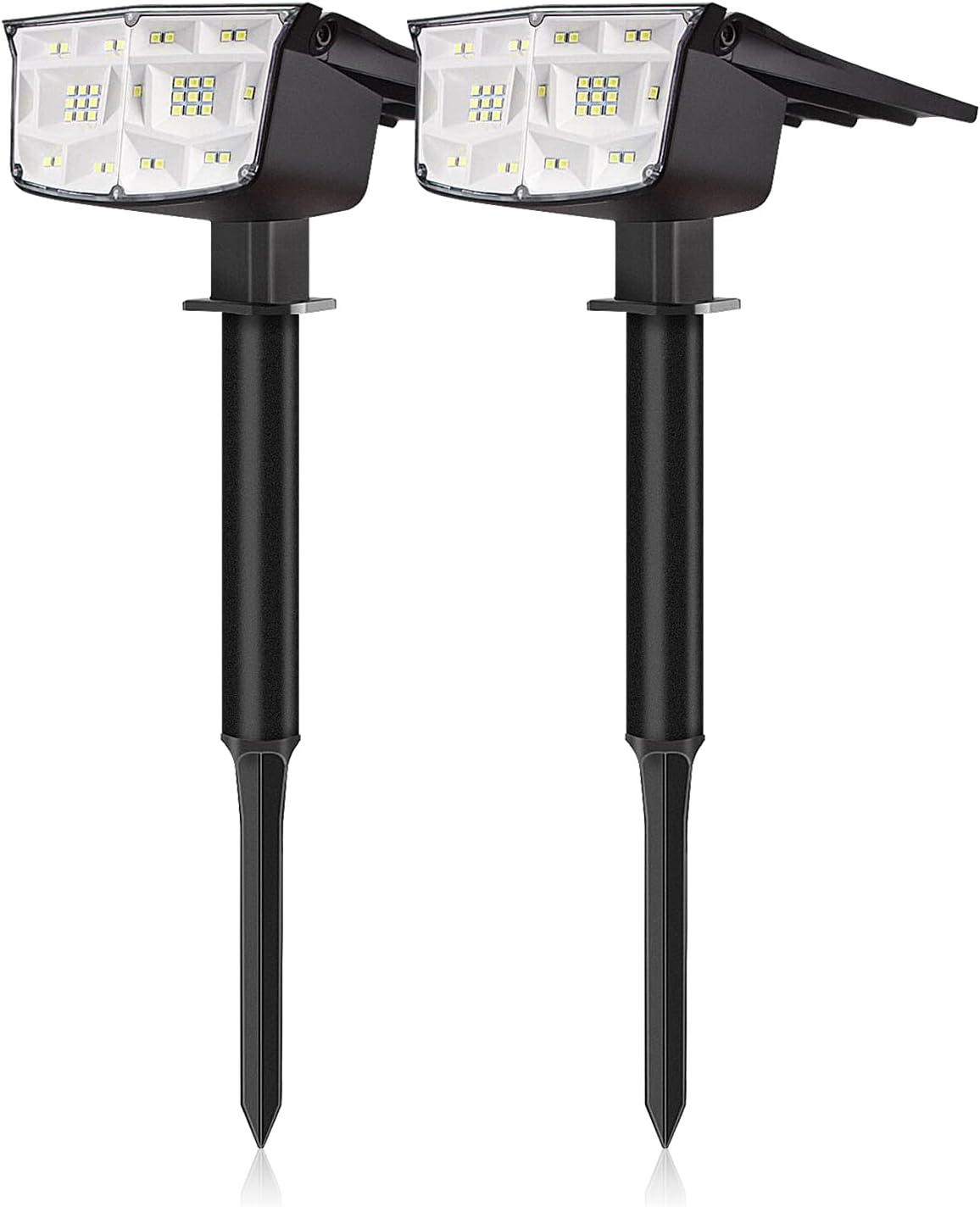 Solar Spot Lights Outdoor Waterproof, Solar Landscape Lights, 38 LEDs