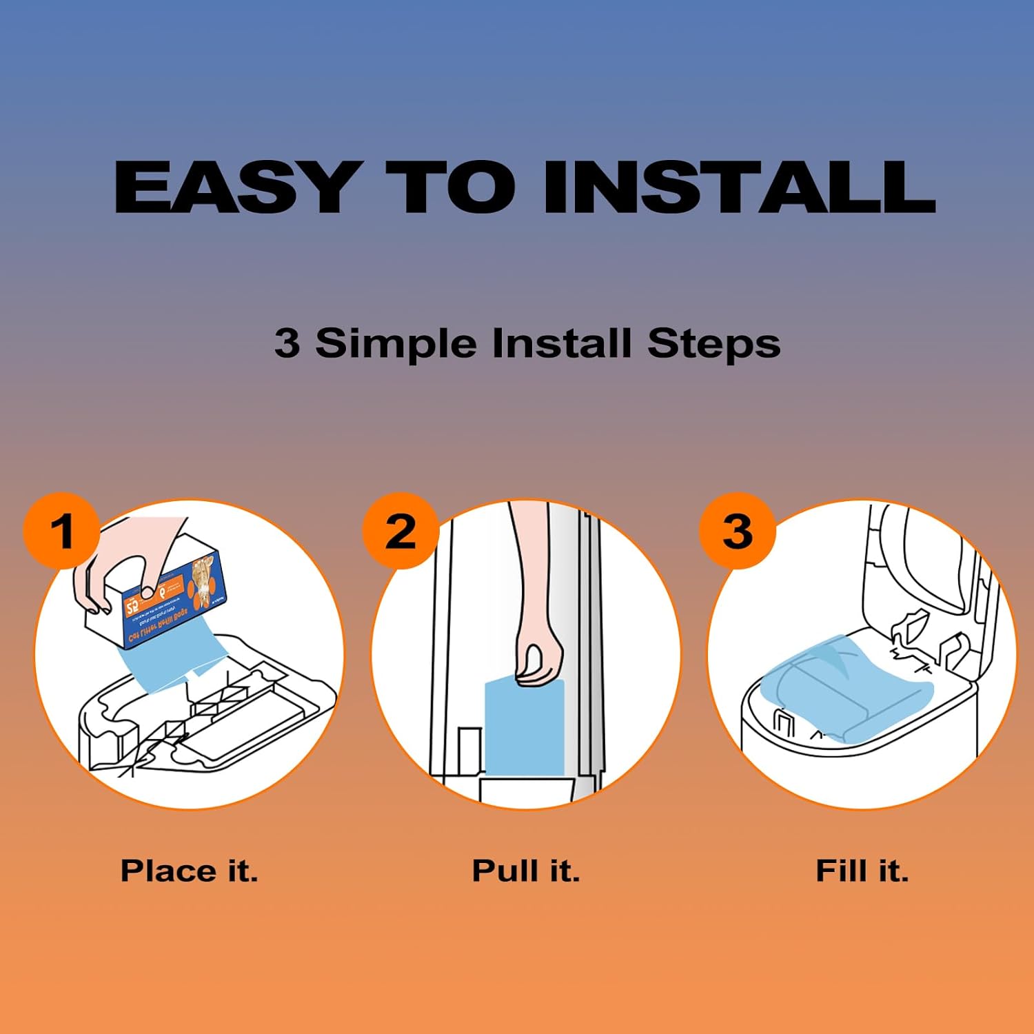 Cat Litter Refill Bags (4-Pack) Compatible with Litter Cat Genie Easy Roll Pail | 7-Layer Odor Control Technology & Long-Lasting Supply | Total 100 Bags