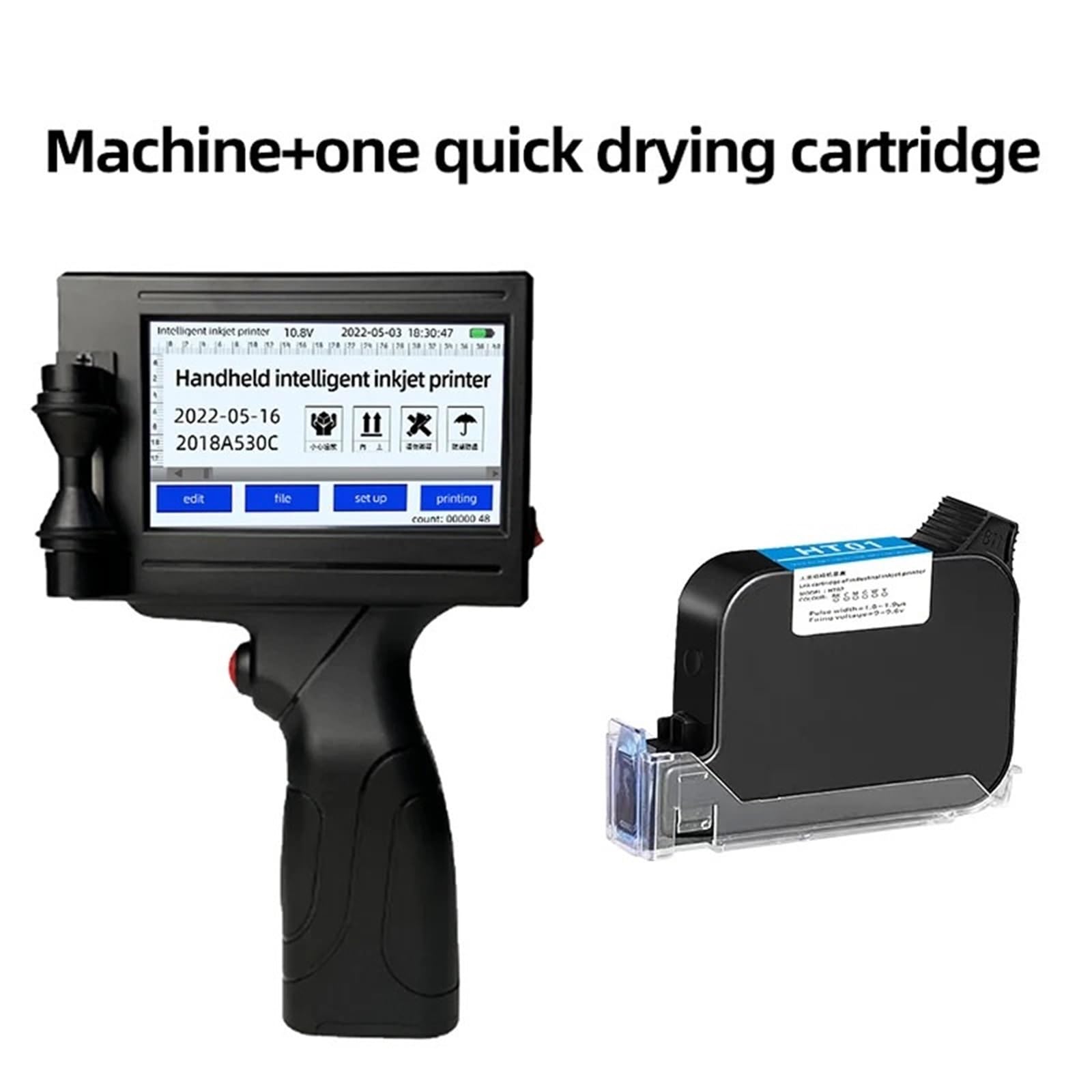 Macchina for la codifica del codice del Numero di della Data di Produzione della Stampante a Getto d'inchiostro Portatile Adatta for l'imballaggio Esterno di Sacchetti di plastica in Cartone
