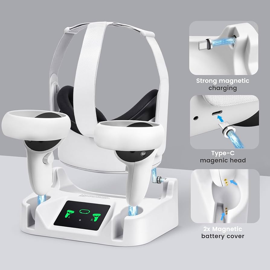 Amazon.co.jp: Oculus/Meta Quest 2用充電ステーション VRヘッド