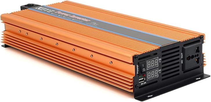Power Inverter Modified Sine Wave Power Inverter 4000W 5000W 6000W 8000W 12000W Ultra Power Inverter 12V 220 110 DC To AC Supply Converter Solar Power Inverter for Vehicles Camping Road Trip(4000W,24V