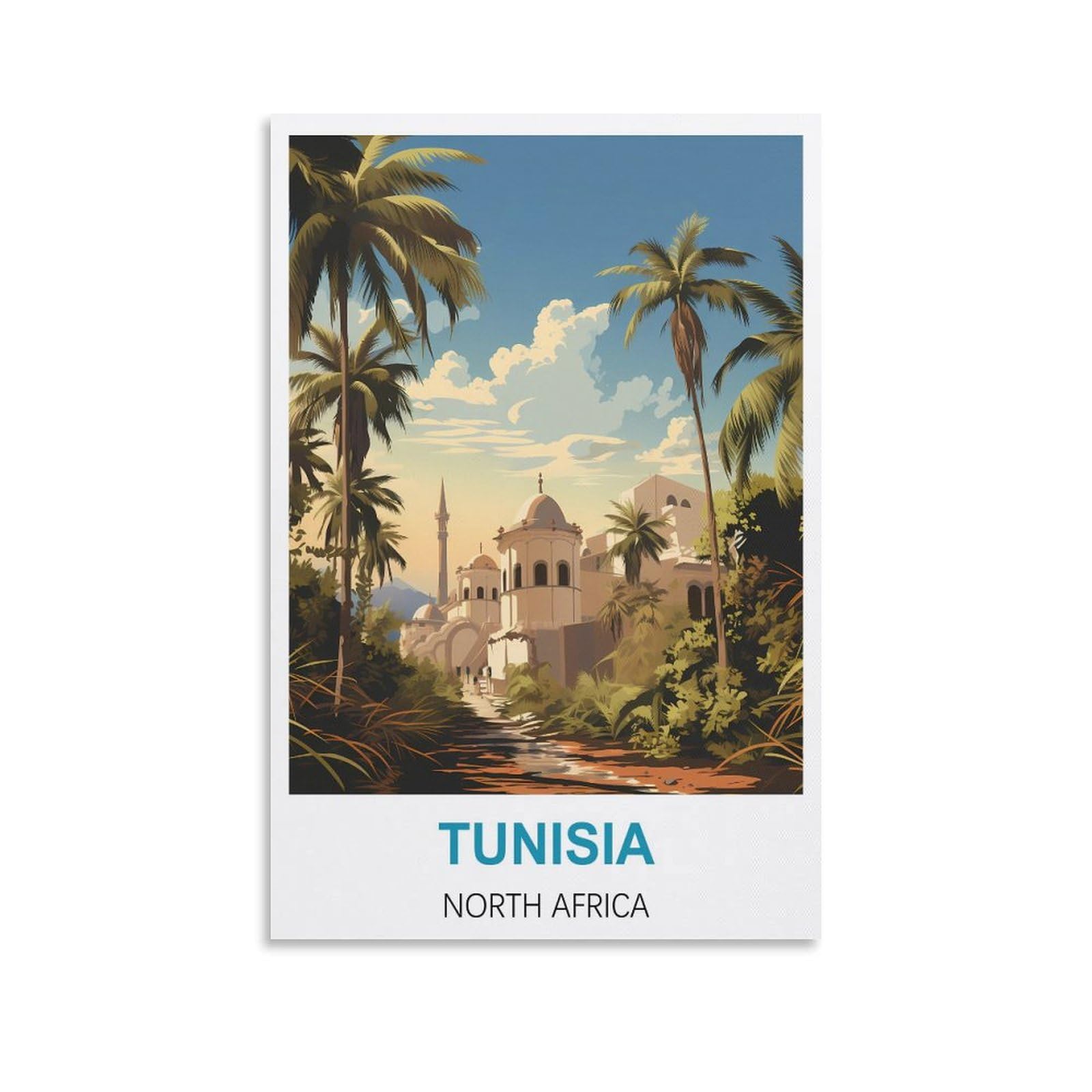 Vintage Metal Tin Sign Funny,Tunisia North Africa,Wall Decor Kitchen Garage Dining Room Home Decor Hotel Decor Gift 15x30cm