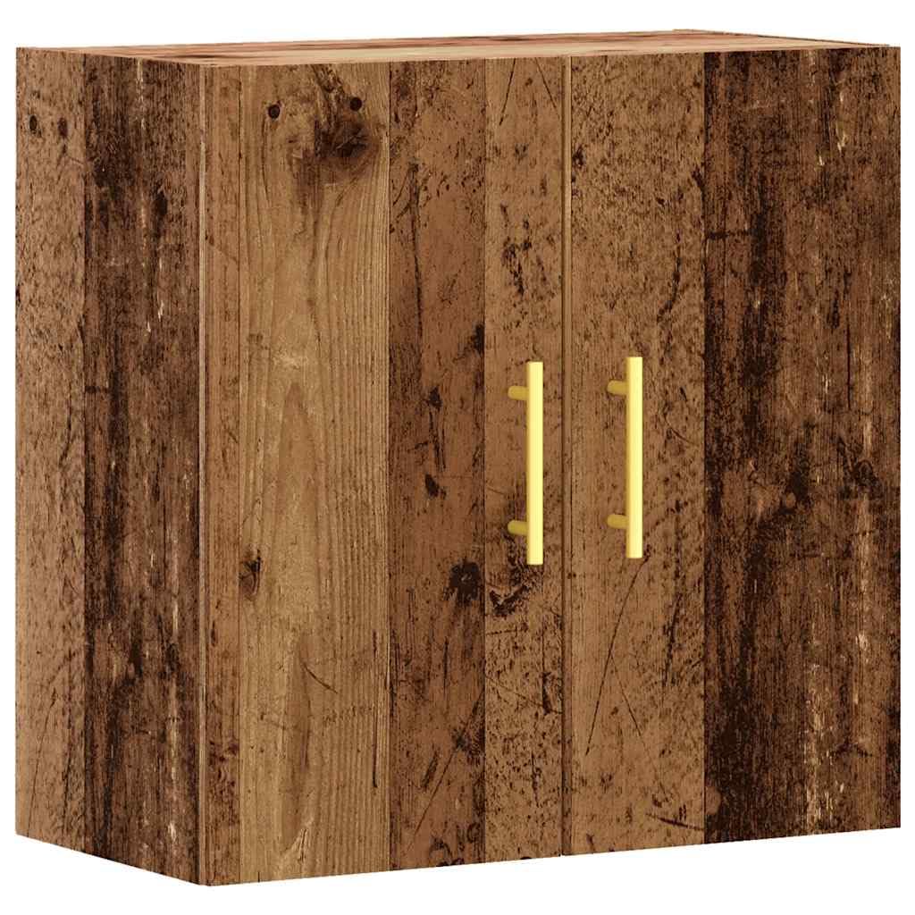 Armoire suspendue en bois vieilli pour sublimer le couloir et la chambre