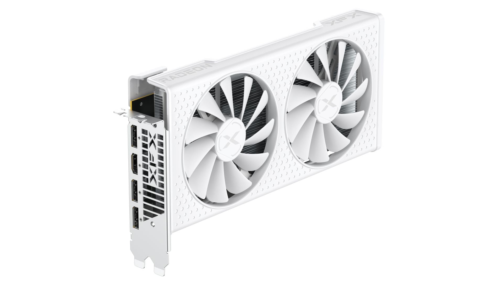 XFX Speedster SWFT210 - Scheda grafica Radeon RX 7600, con 8 GB GDDR6 HDMI 3xDP, AMD RDNA 3 RX-76PSWFTWY, colore: Bianco