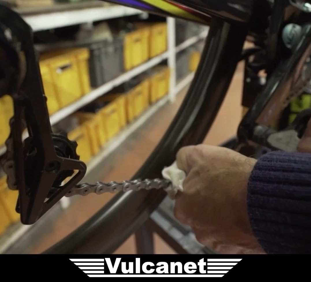 Vulcanet Nettoyant Sans Eau Pour Vélo De Route, Vtt Et Électrique - Microfibre Pinceau Inclus Dégraisse Protège Remet À Neuf - Transportable Partout, 80 Unités (Lot 1)