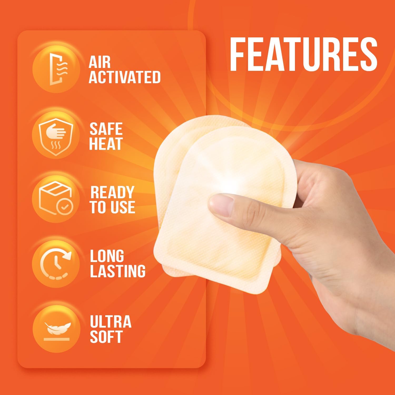 Everlasting Heat Toe Warmers Packaging