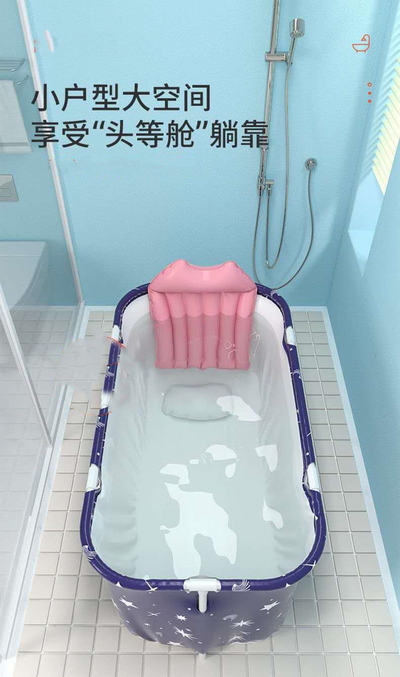 Bañera Plegable Tina remojo compacta ergonómica antideslizante