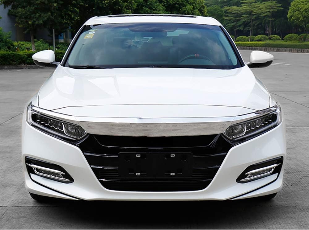 Kadore Chrome Front Fog Light Lamp Cover Trim for Honda Accord 2018 2019 2020 10th Gen (NOT for Accord LX) 2-pc