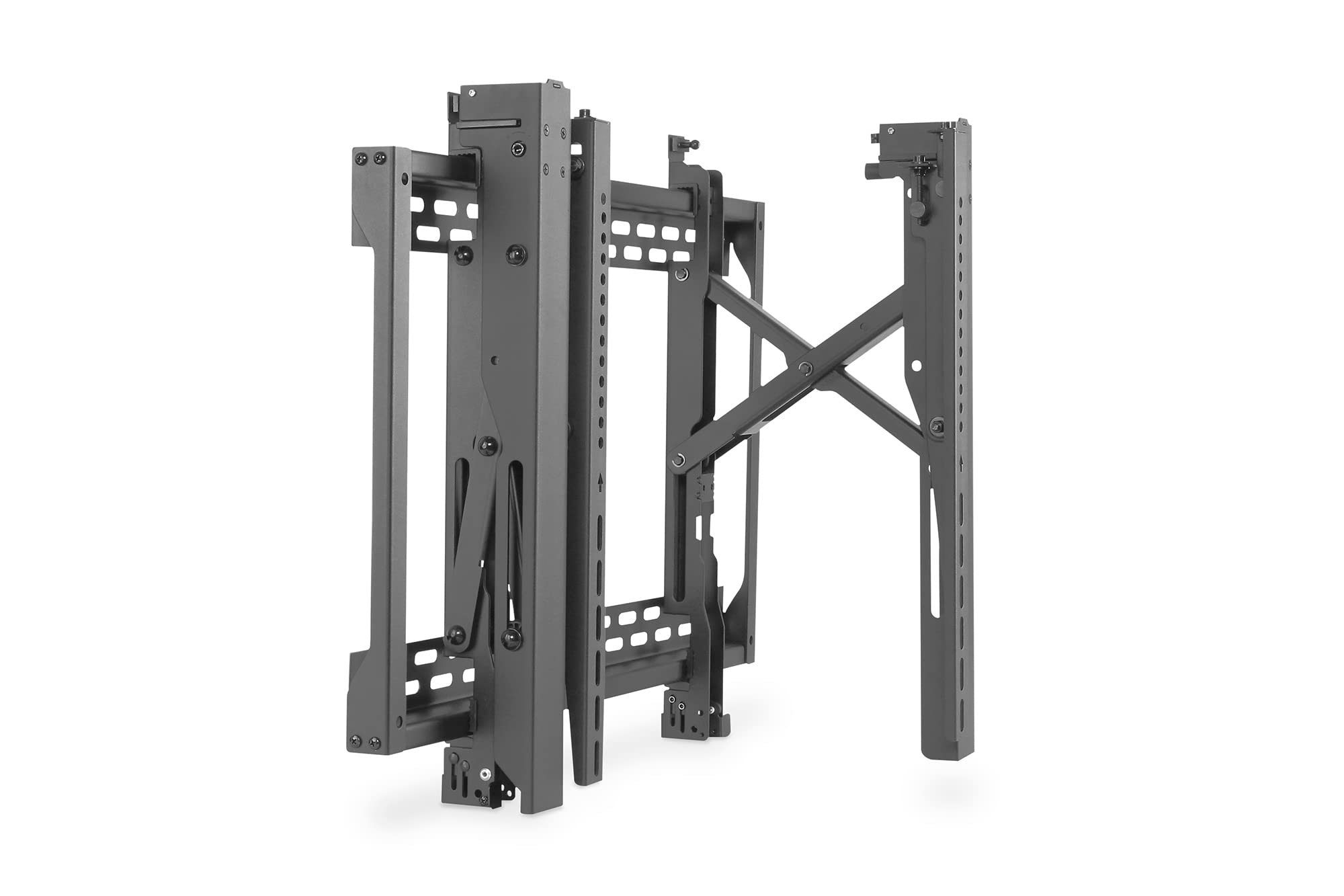 DIGITUS Pop-Out Video Wall Monitorhalterung 45-70" Video/Analog | VESA 200x200 bis 600x400 – Diebstahlsicherung – für Videowände, Fernseher oder Monitore – Schwarz