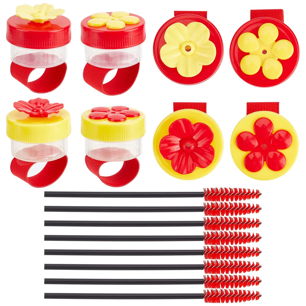 Craspirehummingbird Ring Feeder 8pcs Color Hummingbird Hand