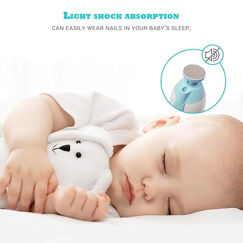 Miniatura 6 de Bebé Lima de uñas eléctrico, seguro recortador de uñas Set, 1, Rosado