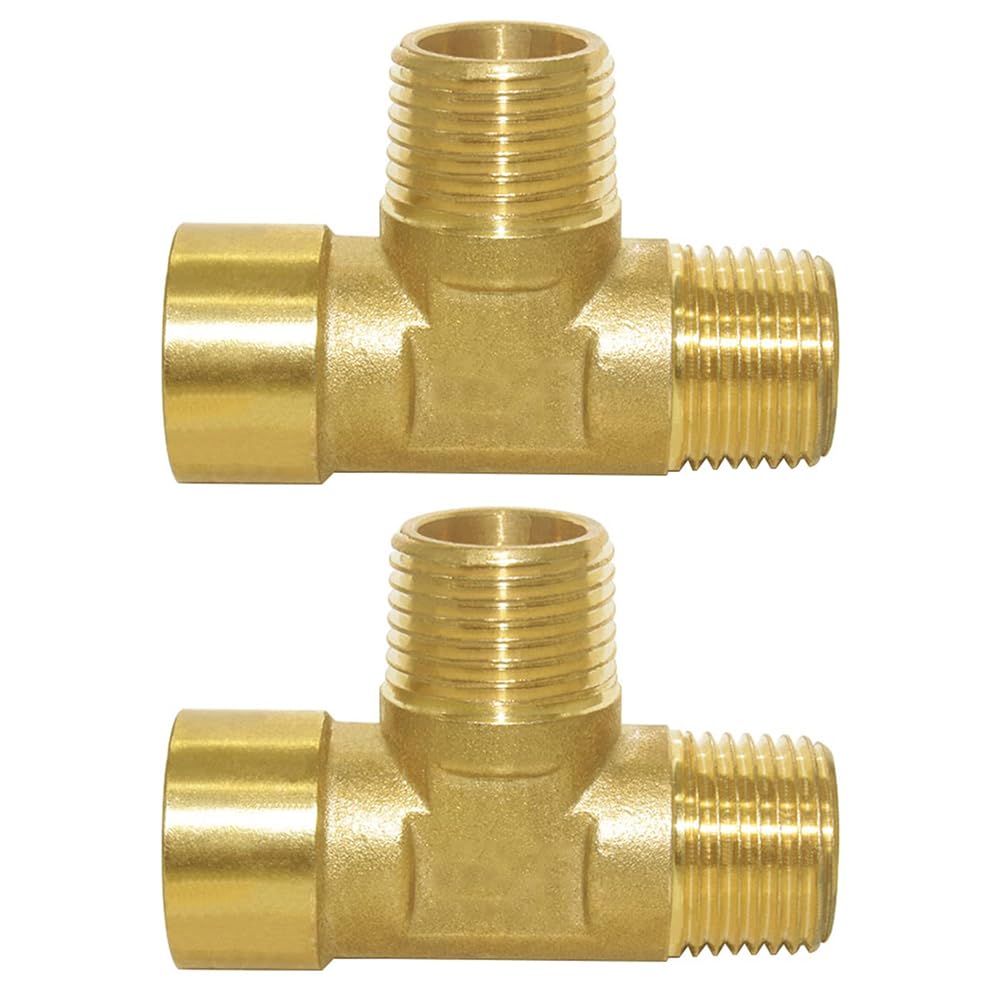 Raccord de tuyau en laiton 3 voies NPT 1/2 pouce Joywayus mâle femelle