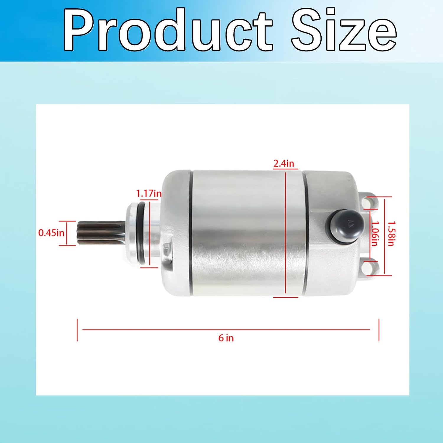 LABLT Starter Motorcycle Starter Replacement for Honda CBR 600 RR CBR600RR 2003-2006