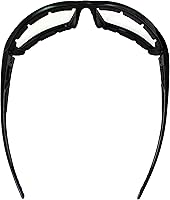 Vista 4 de Birdz Gafas de sol Swoop antiniebla acolchadas para motocicleta, marco negro con lente amarilla