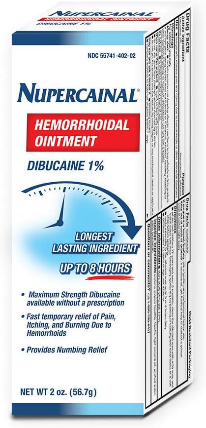 Aeridok Nupercainal Hemorrhoidal Ointment, 2 Ounce, Pale Yellow