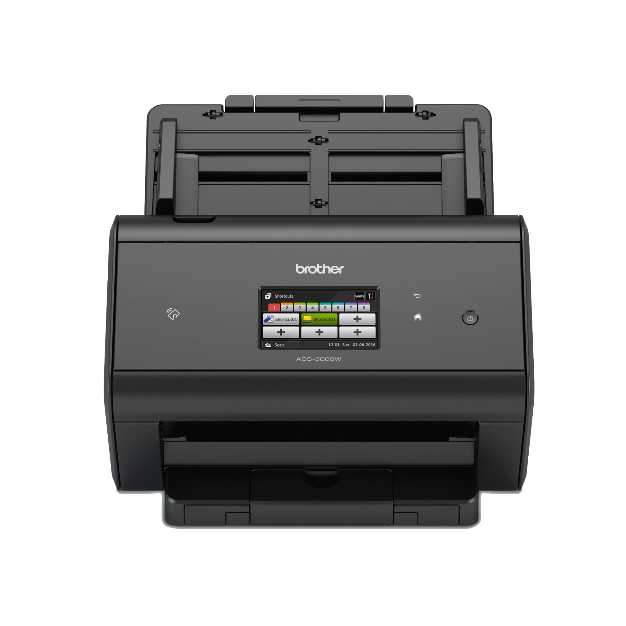 BROTHERHigh Speed Desktop Document Scanner, ADS 3600W, Wireless & Network Connectivity, Duplex Scanning, Black