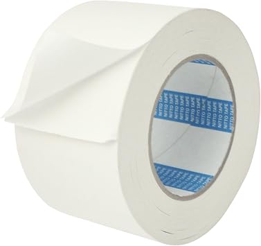 Nitto Multi-Purpose Double-Sided Cloth Carpet Tape P-50 3 in. 72mm Actual x 75 ft. White