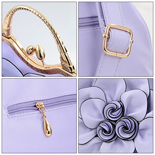 Ufishy Borsa Donna Retrò Pelle a Tracolla Borsetta...