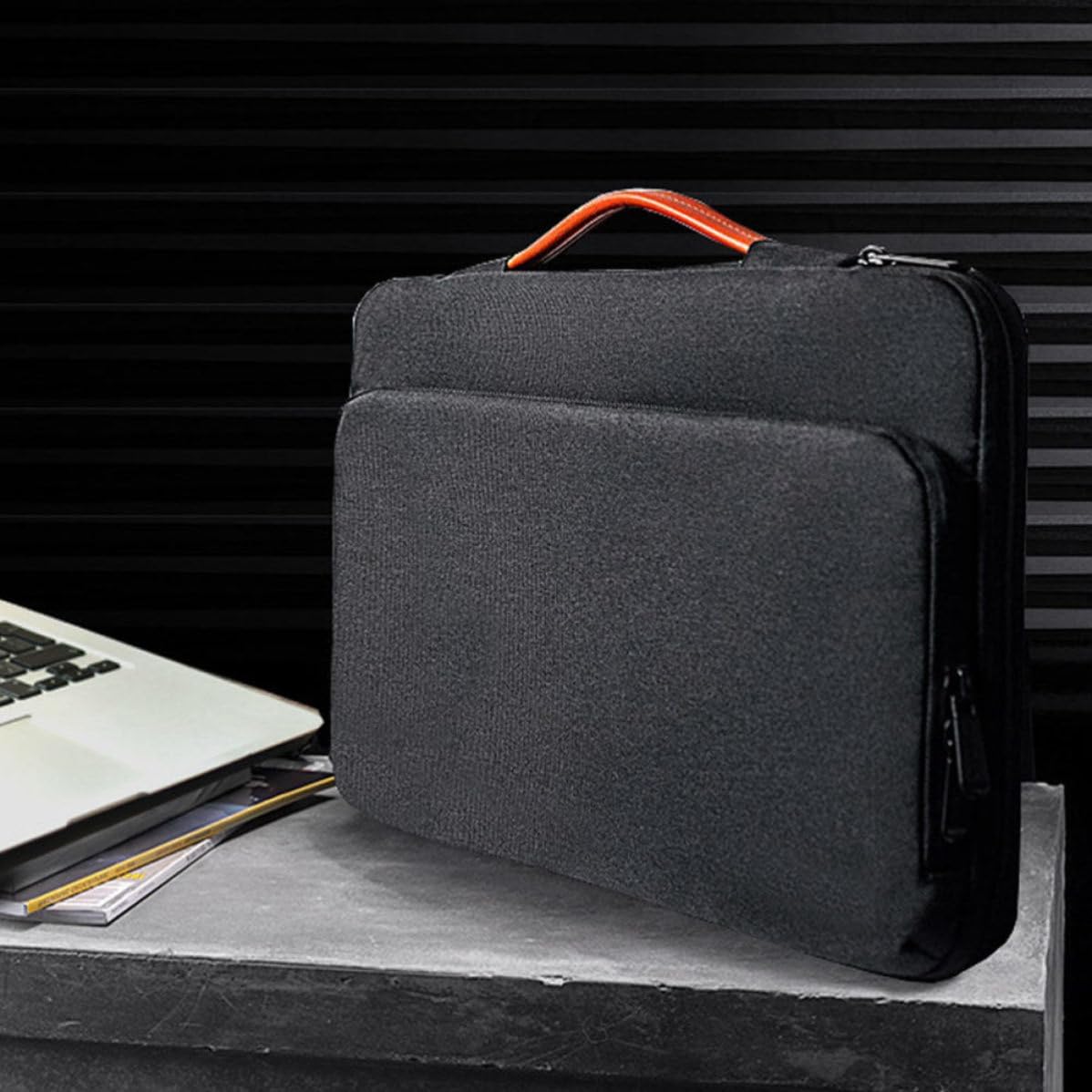 Business Laptop Bag Nylon Handheld Briefcase 17.45-18.37 Inch Notebook image 3