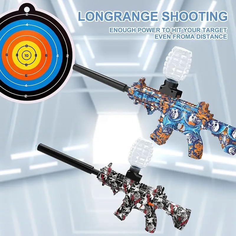 Image of M416 Gel Blaster Gun Automatic Gun for Kids-Adults Electric Operated Gun High Speed Upto 50 Feet Range with 10,000 Gel Balls (G1)