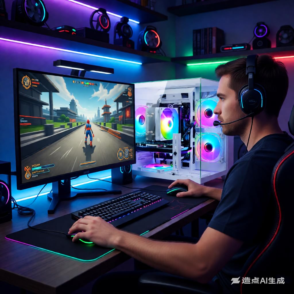 Amazon.com: LXZ Gaming PC Desktop Computer - Ryzen 5 5500, Radeon