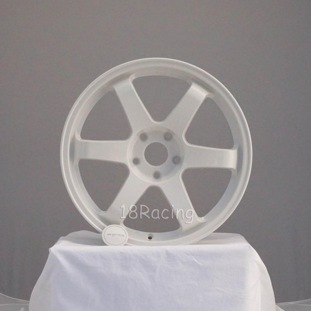 4 PCS ROTA GRID 18x8.5 PCD: 5X114.3 OFFSET:44 HB:73 WHITE