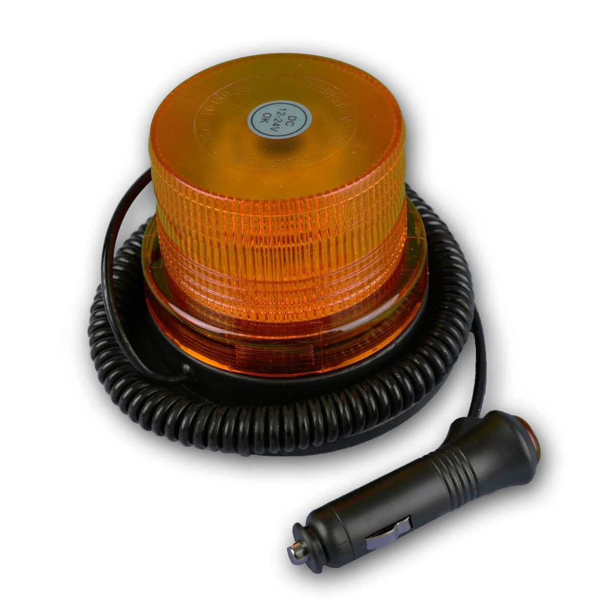 Gyrophare Fixation magnétique 12/24V Orange