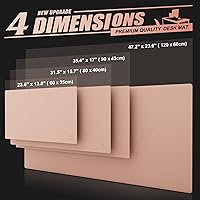 Vista 4 de Knodel - Alfombrilla de escritorio, para mouse, impermeable para escritorio, de cuero para teclado y mouse, protector de escritorio para oficina