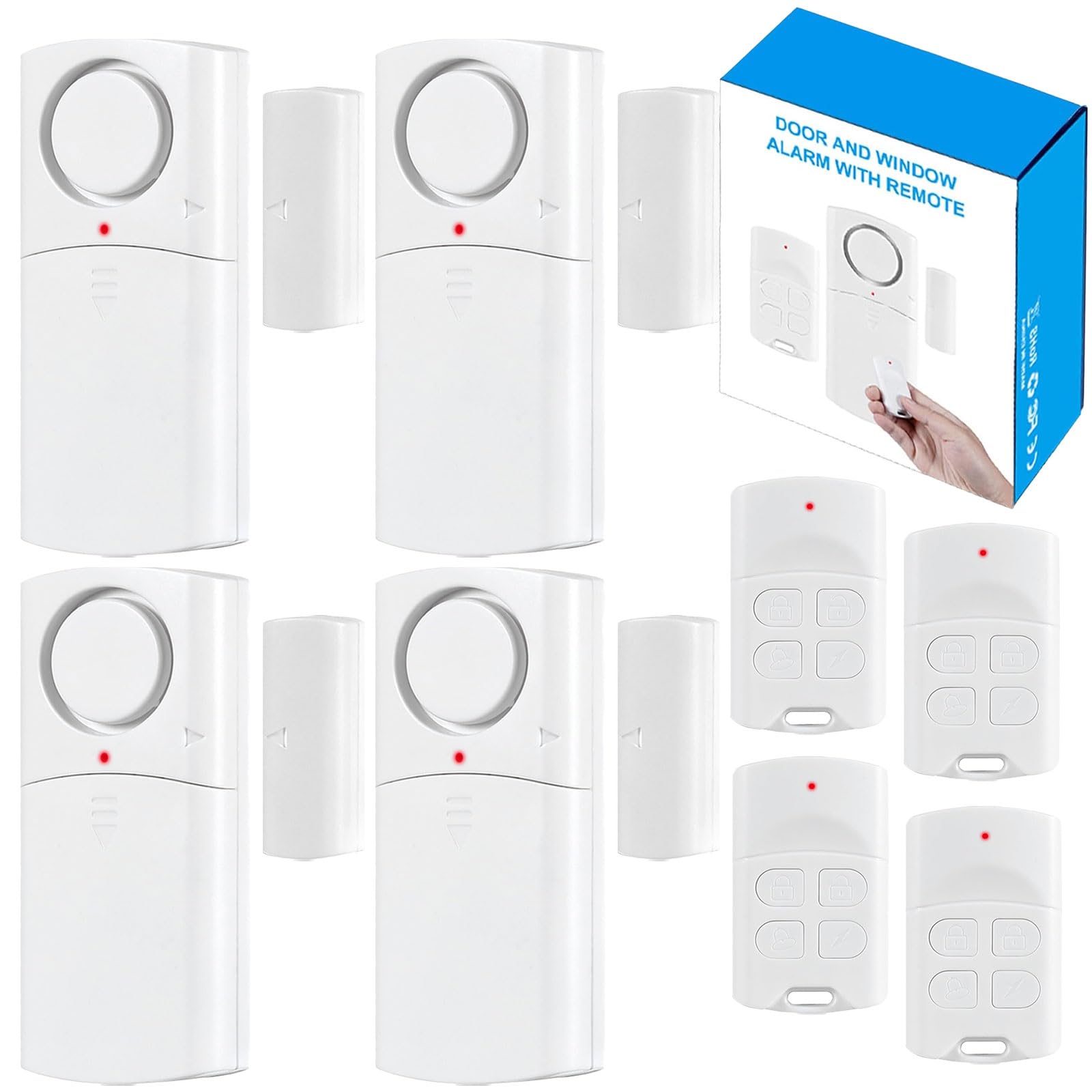 Alarme de porte avec télécommande, alarme de fenêtre 120 dB avec capteur ouvert avec plusieurs modes, alarme de porte de piscine pour la sécurité des enfants et des personnes âgées