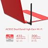 محول USB لاسلكي ثنائي النطاق عالي الكسب من Mercusys MU6H وAC650