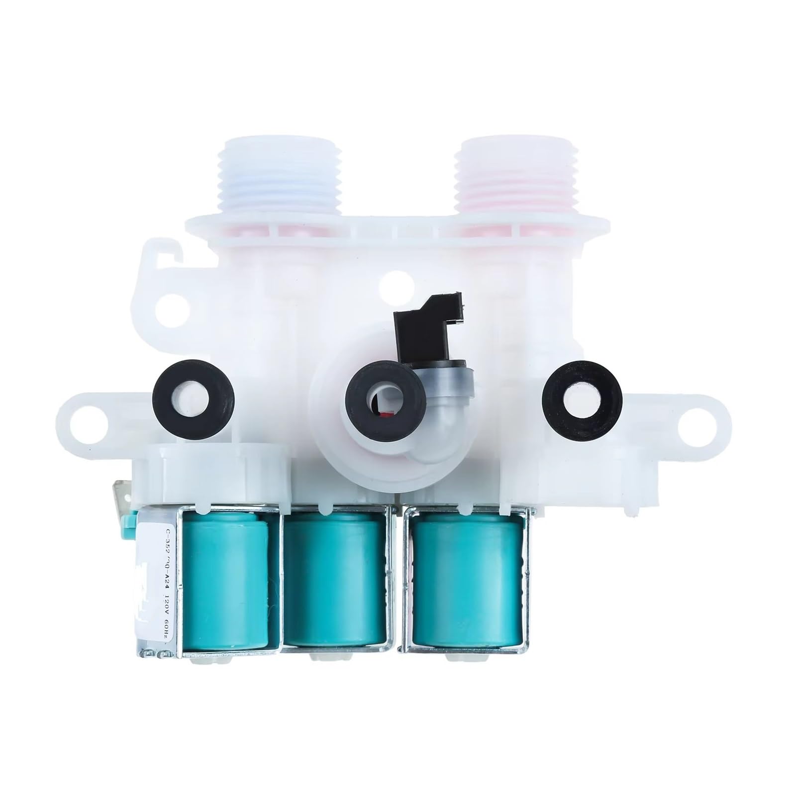 Electroválvula Para Kenmore 11027132411 11027132412 11027132413 Lavadora Válvula Entrada Agua Máquina W11096268 EAP12349461 W10632527 Válvula de Agua para Lavadora