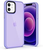 Vista 12 de ULAK Funda transparente para iPhone 12/iPhone 12 Pro, híbrida protectora delgada, transparente, antiarañazos, absorción de golpes, funda protectora