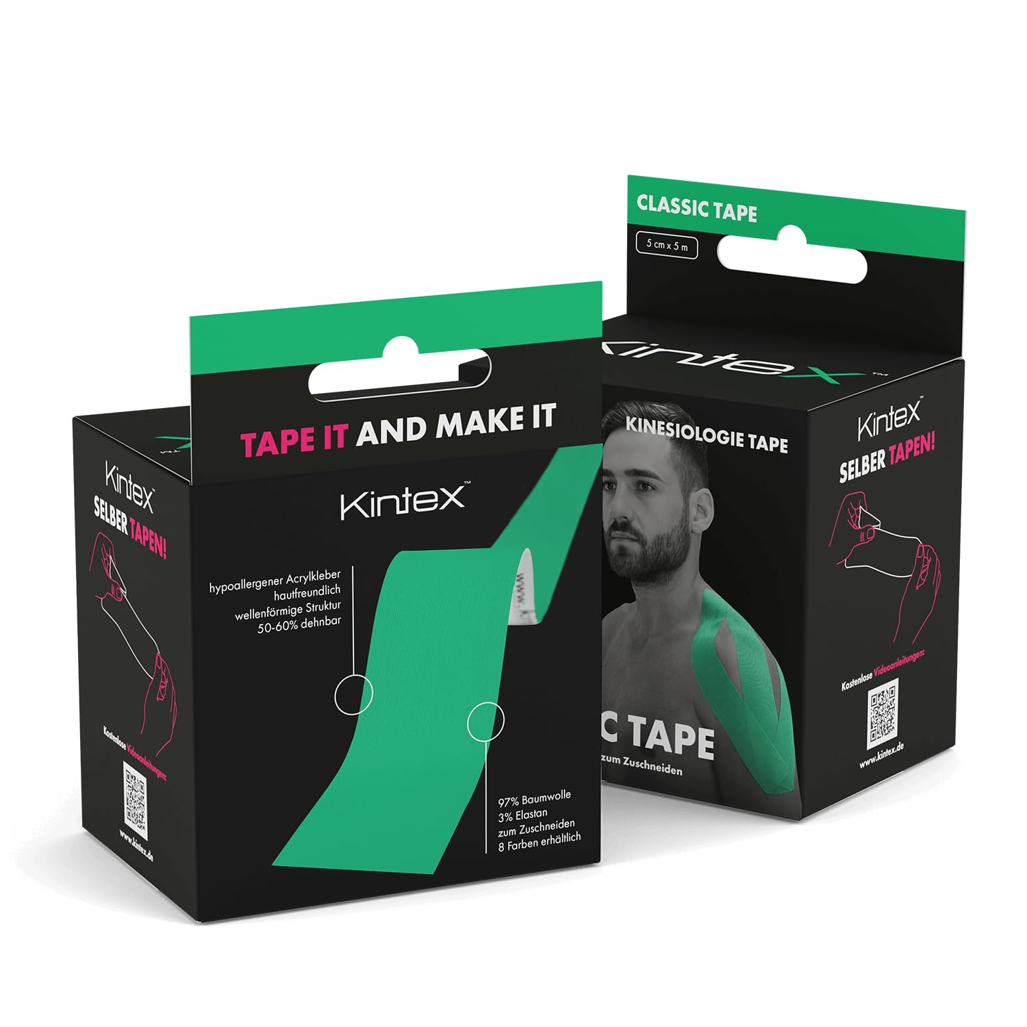 Kintex - Cinta Kinesiologica | Cinta Kinesiotape Resistente Al Agua Y A